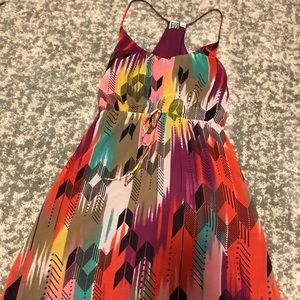 Multicolor breezy casual dress